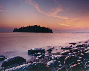 Heart Island Sunset
