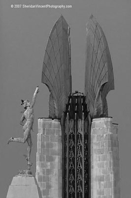 Mercury and Wings II (B&W) by Sheridan Vincent