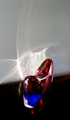 Glass in Red and White by Daniel Crozet