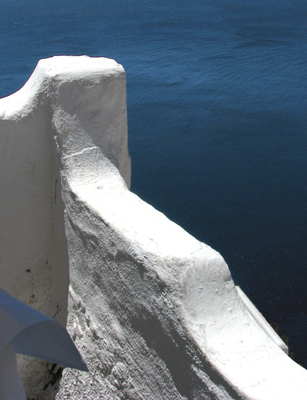 Santorini Wall by Dan Neuberger