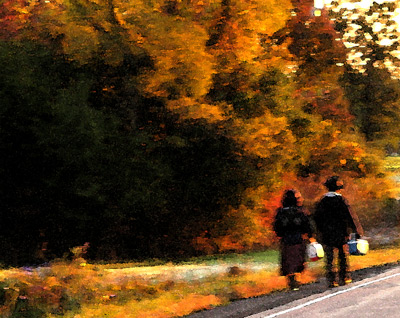 On the Way to School by Daniel Crozet