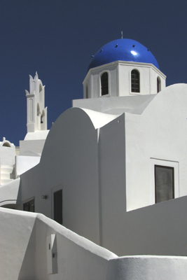 Santornini Cupola and Bells by Dan Neuberger