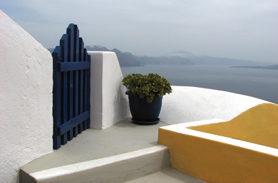 Santorini Terrace by Dan Neuberger