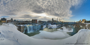 Winter at High Falls by Sheridan Vincent
