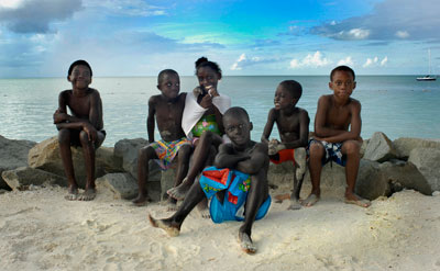 Beach Pals, Antigua by Daniel J. Nolan