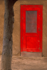 Red Door at Taos Pueblo by Gary Thompson