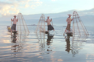 Three Fishermen by Jim Patton