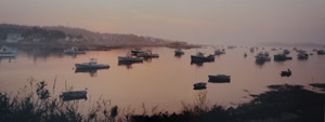 Sunrise at Stonington Harbor by Phyllis Thompson