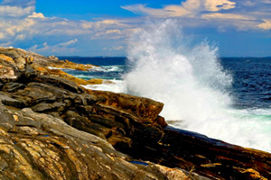 Pemiquid Point, ME by Ronald Weetman