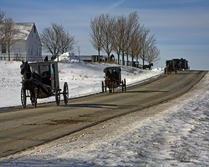 Leaving Church Service by Carl Crumley