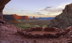 False Kiva at Sunset by Dave Valo