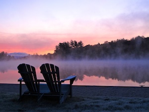 Old Forge Morning by Joan Weetman