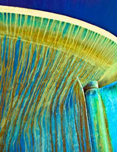 Mineral Streaks on Boat Hull by Bruce Bozman