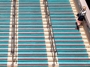 Girl on the Stairs by Susan Kaye