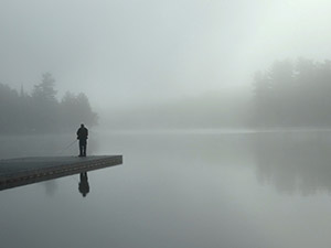 Fisherman in Fog by Joan Weetman