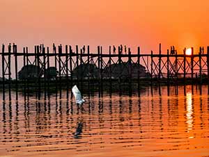 Ubein-Bridge-Myanmar by Loretta Petralis