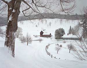 Winter at Sleepy Hollow Farm by Gary Thompson