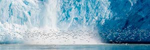 Glacier Calving by Ted Tatarzyn