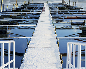 Winter Pier by Bob Merchur