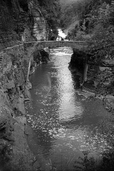 Lower Falls Footbridge by Steve Tryon