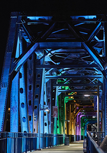 Junction Bridge in Little Rock by Dick Beery