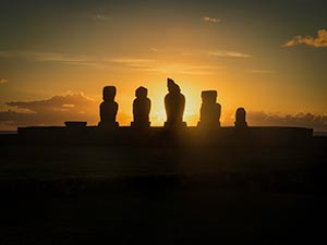 Rapa-Nui-Sunset by Michelle Turner