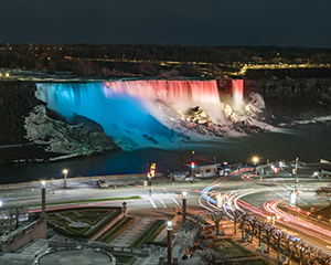 American Falls, Red White and Blue by Carl Crumley