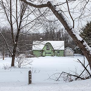 The Green Barn by Luann Pero