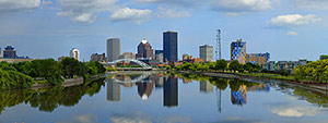 Genesee Skyline Reflection by Sheridan Vincent