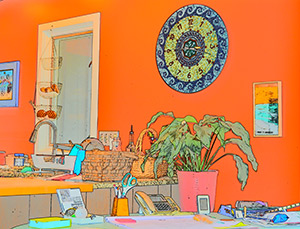 Kitchen Desk by Loretta Petralis